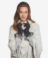 CR4405 (schwarz) - Italienische Winterlederhandschuhe für Damen mit Kaninchenfellstulpen