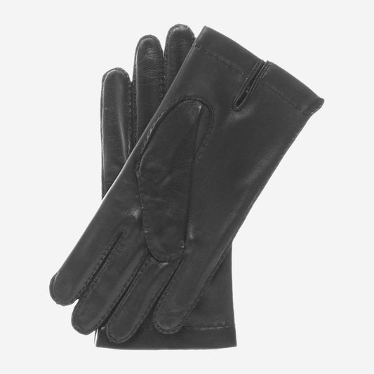 CS1003 (black) - Men's Handsewn Italian Silk Lined Leather Gloves