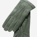 CS3117 (slate) - Men's Italian Silk Lined Suede Formal and Dress Leather Gloves - Leather Gloves Online - Luxury Leather Gloves - 1