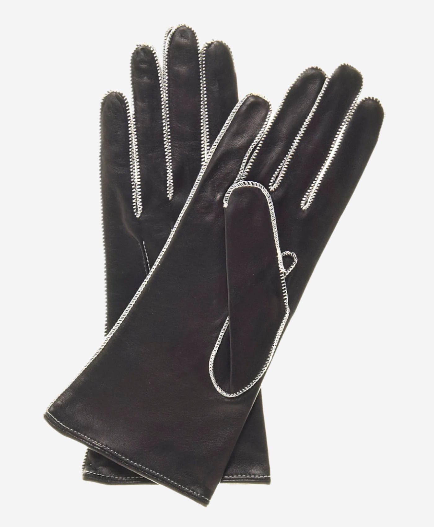 CS4175 (black/white) - Leather Gloves Online - Luxury Leather Gloves - 1