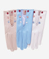CS4312 (harbor) - Women's Italian Silk Lined Gloves with Buttons