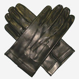 CU1001 (black) - Men's Italian Unlined Leather Gloves- Leather Gloves Online - Luxury Leather Gloves - 1