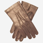 CU1003 (brown) - Men's Handsewn Italian Unlined Leather Gloves- Leather Gloves Online - Luxury Leather Gloves - 2