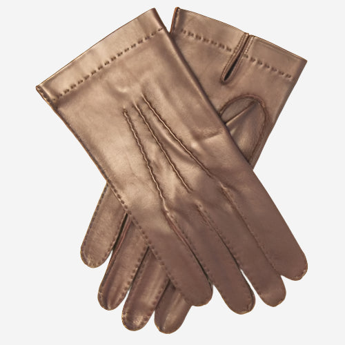 CU1003 (brown) - Men's Handsewn Italian Unlined Leather Gloves- Leather Gloves Online - Luxury Leather Gloves - 2