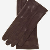 CU1003 (brown) - Men's Handsewn Italian Unlined Leather Gloves- Leather Gloves Online - Luxury Leather Gloves - 1