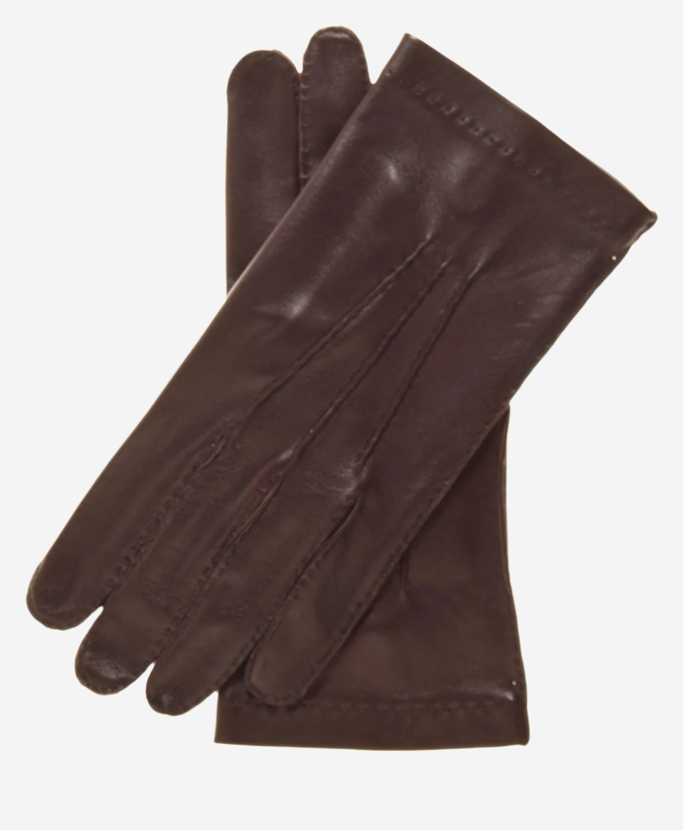 CU1003 (brown) - Men's Handsewn Italian Unlined Leather Gloves- Leather Gloves Online - Luxury Leather Gloves - 1