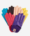 CU4303 (yellow) - Women's short Italian leather gloves