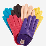 CU4303 (peach) - Women's short Italian leather gloves