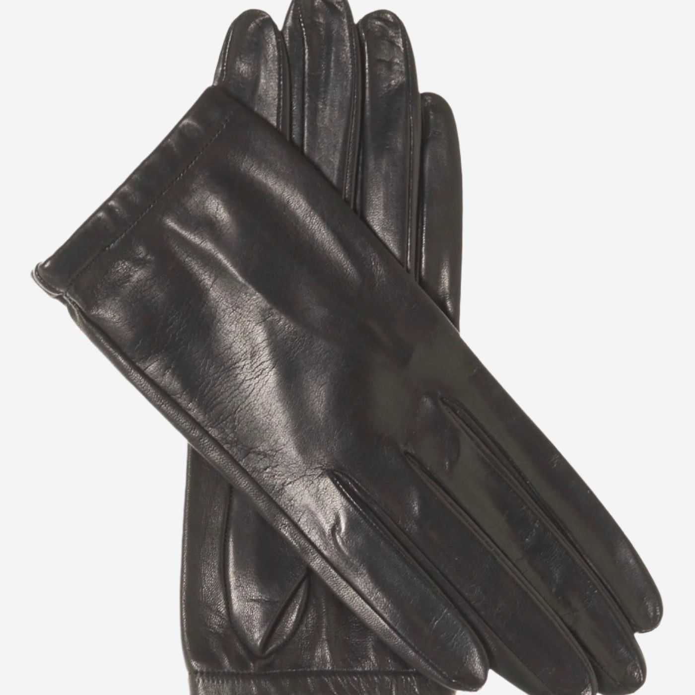 CU4601 (black) - Women's Unlined Italian Fashion Leather Gloves With Short Wrist- Leather Gloves Online - Luxury Leather Gloves - 1