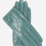 CU4601 (sage) - Women's Unlined Italian Fashion Leather Gloves With Short Wrist- Leather Gloves Online - Luxury Leather Gloves - 1