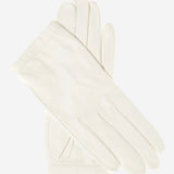 CU4601 (white) - Women's Unlined Italian Fashion Leather Gloves With Short Wrist- Leather Gloves Online - Luxury Leather Gloves - 1