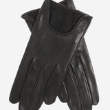 CU4629 (black) - Women's Unlined Italian Fashion Leather Gloves With Short Wrist- Leather Gloves Online - Luxury Leather Gloves - 1