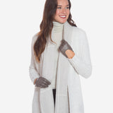 CU4629 (taupe) - Women's Unlined Italian Fashion Leather Gloves With Short Wrist- Leather Gloves Online - Luxury Leather Gloves - 6