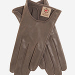 CU4629 (taupe) - Women's Unlined Italian Fashion Leather Gloves With Short Wrist- Leather Gloves Online - Luxury Leather Gloves - 1