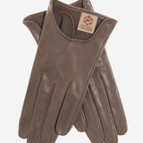 CU4629 (taupe) - Women's Unlined Italian Fashion Leather Gloves With Short Wrist- Leather Gloves Online - Luxury Leather Gloves - 1