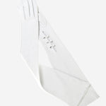 Angelina (ivory) - Italian silk lined 12-button length leather bridal / opera gloves - Leather Gloves Online - Luxury Leather Gloves - 2