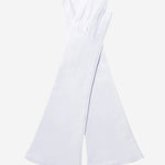 Angelina (ivory) - Italian silk lined 6-button length leather bridal / opera gloves - Leather Gloves Online - Luxury Leather Gloves - 1