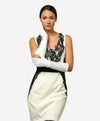 Angelina (ivory) - Italian silk lined 8-button length leather bridal / opera gloves - Leather Gloves Online - Luxury Leather Gloves - 2