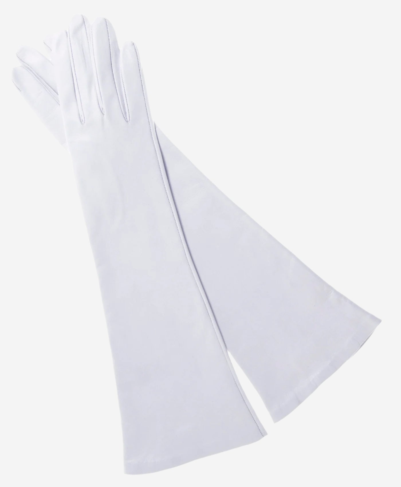 Angelina (ivory) - Italian silk lined 8-button length leather bridal / opera gloves - Leather Gloves Online - Luxury Leather Gloves - 1