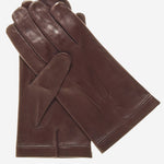 CX3301 (brown) - Men's Cadet Size Italian Unlined Leather Gloves- Leather Gloves Online - Luxury Leather Gloves - 1