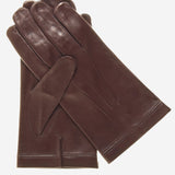 CX3301 (brown) - Men's Cadet Size Italian Unlined Leather Gloves- Leather Gloves Online - Luxury Leather Gloves - 1