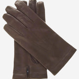 CX3350 (brown) - Men's Cadet Size Wool Lined Leather Gloves- Leather Gloves Online - Luxury Leather Gloves - 1