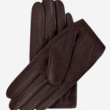 Alessa (darkbrown) - classic Italian lambskin leather driving gloves