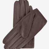 Alessa (taupe) - classic Italian lambskin leather driving gloves