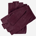 Rossana (xb) - Italian fingerless lambskin leather driving gloves - Leather Gloves Online - Luxury Leather Gloves - 2