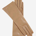 FC02W4 (beige) - Italian "4 Button Length" Cashmere Lined Leather Gloves - Leather Gloves Online - Luxury Leather Gloves - 1
