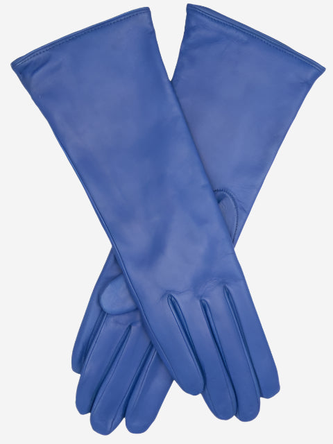 FC02W4 (blue) - Italian "4 Button Length" Cashmere Lined Leather Gloves - Leather Gloves Online - Luxury Leather Gloves - 2