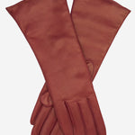 FC02W4 (claret) - Italian "4 Button Length" Cashmere Lined Leather Gloves - Leather Gloves Online - Luxury Leather Gloves - 2