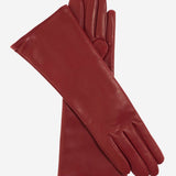 FC02W4 (claret) - Italian "4 Button Length" Cashmere Lined Leather Gloves - Leather Gloves Online - Luxury Leather Gloves - 1