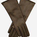 FC02W4 (dark brown) - Italian "4 Button Length" Cashmere Lined Leather Gloves - Leather Gloves Online - Luxury Leather Gloves - 2