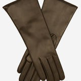 FC02W4 (dark brown) - Italian "4 Button Length" Cashmere Lined Leather Gloves - Leather Gloves Online - Luxury Leather Gloves - 2