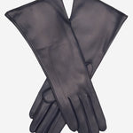 FC02W4 (navy) - Italian "4 Button Length" Cashmere Lined Leather Gloves - Leather Gloves Online - Luxury Leather Gloves - 1