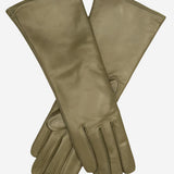 FC02W4 (olive) - Italian "4 Button Length" Cashmere Lined Leather Gloves - Leather Gloves Online - Luxury Leather Gloves - 1