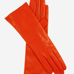 FC02W4 (orange) - Italian "4 Button Length" Cashmere Lined Leather Gloves - Leather Gloves Online - Luxury Leather Gloves - 1