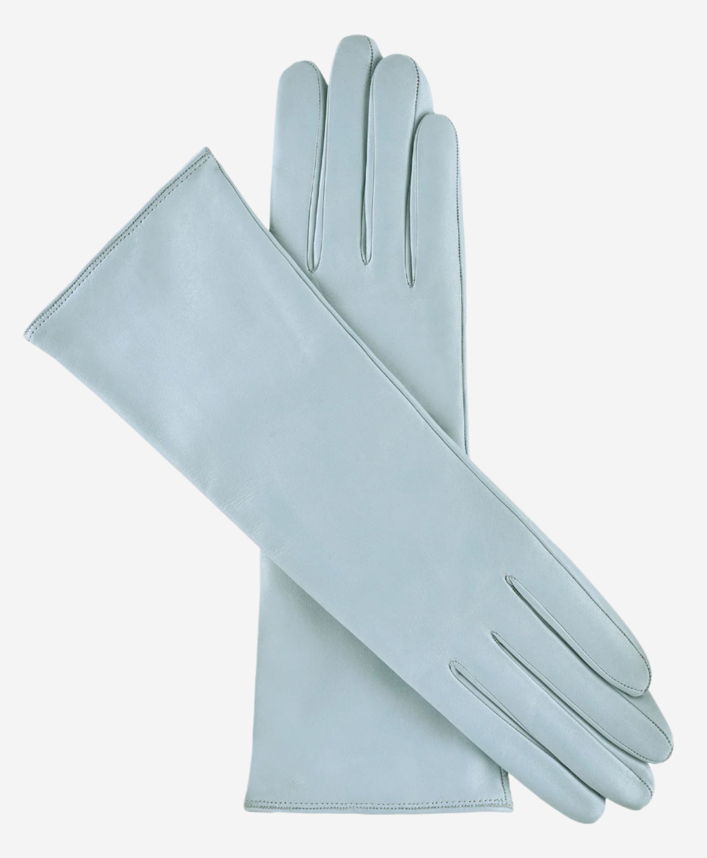 FC02W4 (sky) - Italian "4 Button Length" Cashmere Lined Leather Gloves - Leather Gloves Online - Luxury Leather Gloves - 1