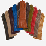 Leonora (black) - Italian "8 button length" cashmere lined leather gloves