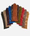 Leonora (cognac) - Italian cashmere lined 6-button length leather gloves