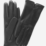 FC34 (black) - Women's Touchscreen Italian Cashmere Lined Leather Gloves - Leather Gloves Online - Luxury Leather Gloves - 1