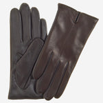 FC34 (dark brown) - Women's Touchscreen Italian Cashmere Lined Leather Gloves - Leather Gloves Online - Luxury Leather Gloves - 1