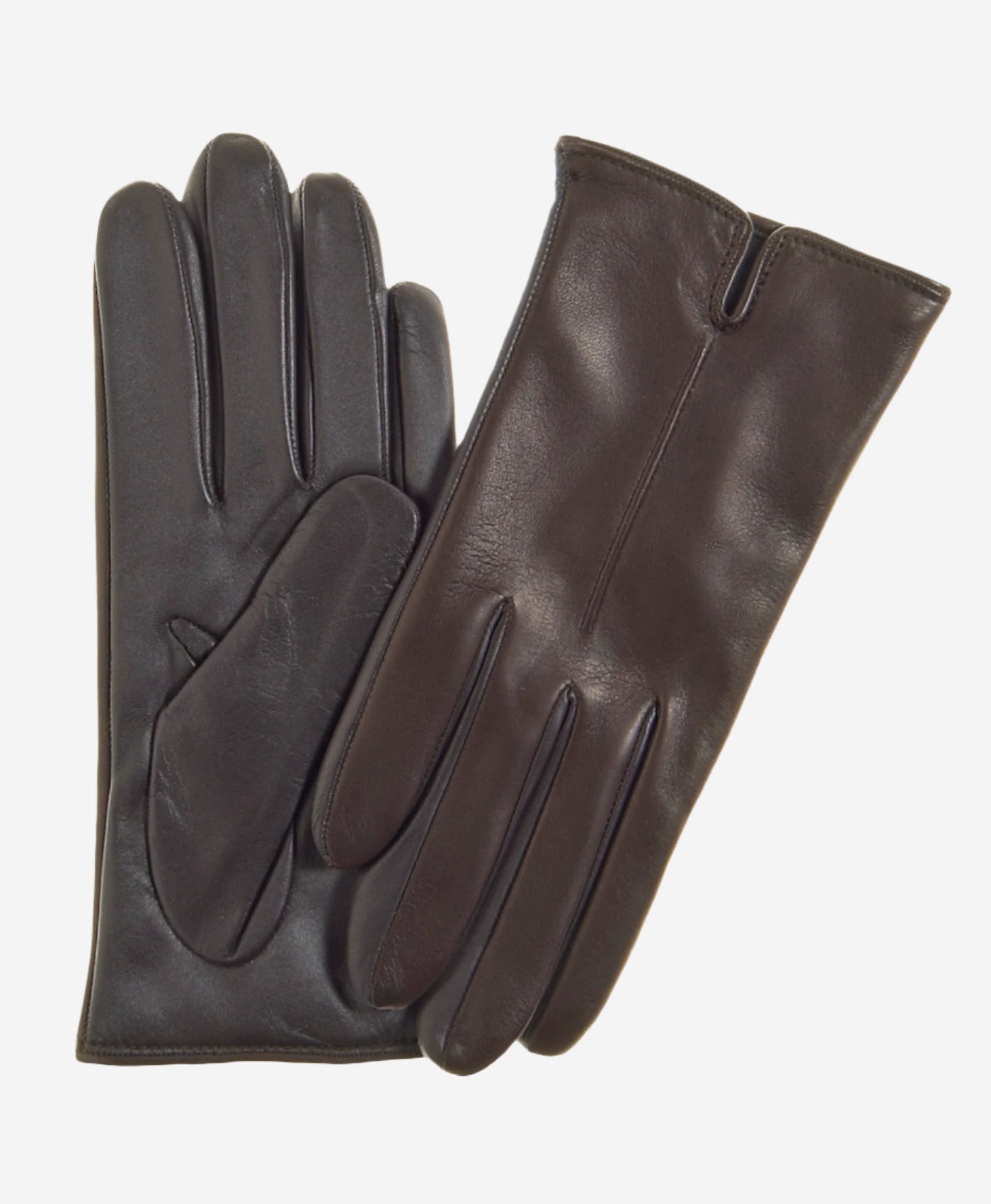 FC34 (dark brown) - Women's Touchscreen Italian Cashmere Lined Leather Gloves - Leather Gloves Online - Luxury Leather Gloves - 1