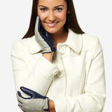 FC34 (grey) - Women's Touchscreen Italian Cashmere Lined Leather Gloves - Leather Gloves Online - Luxury Leather Gloves - 2