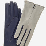 FC34 (grey) - Women's Touchscreen Italian Cashmere Lined Leather Gloves - Leather Gloves Online - Luxury Leather Gloves - 1