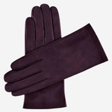 Sofia (wine) - Italian lambskin leather gloves with silk lining