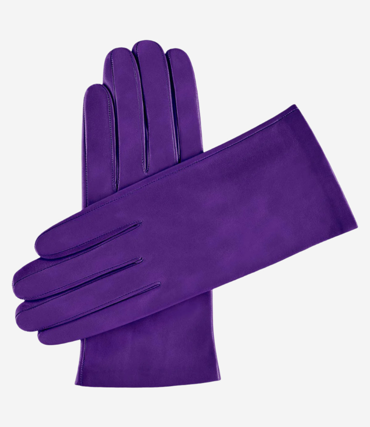 Sofia (violet) - Italian lambskin leather gloves with silk lining - Leather Gloves Online - Luxury Leather Gloves - 1