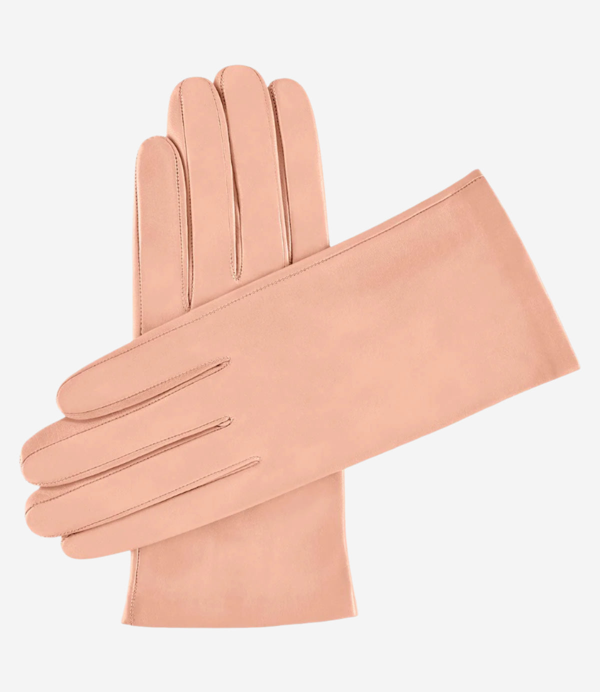 Sofia (peach) - Italian lambskin leather gloves with silk lining - Leather Gloves Online - Luxury Leather Gloves - 1