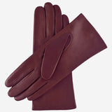 Isabella (cordovan) - Italian lambskin leather gloves with cashmere lining